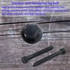 Evecad 10PCS 3/8" x 3" Hex Head Lag Screws, Stainless