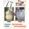 2 PCS Pet Comb with Long & Short Stainless Steel