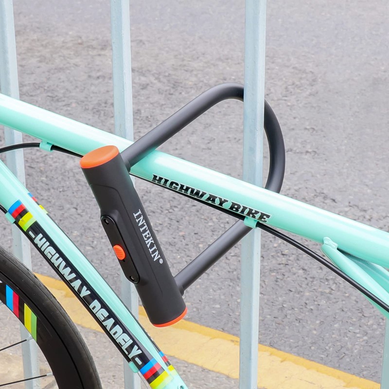 INTEKIN Bike U Lock Heavy Duty Bike Lock Bicycle Lock