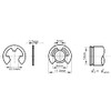 5mm Stainless Steel Retaining Washers for Shafts E-Clips DIN 6799