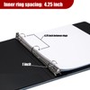 Vienrose 3 Ring Binder, 1 inch Round Rings Durable Linen