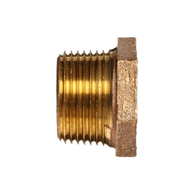 Anderson Metals - 38110-1208 Brass Threaded Pipe Fitting, Hex Bushing,