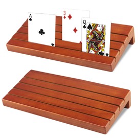 Roselee Children's Card Holder, Pack of 2 Card Holders, Playing Cards, Hands-Free High-Quality Card Holder with Felt Strips, Support for Game Night for Seniors and Children