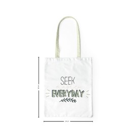 Le Jardin du Lin Bedruckte Einkaufstasche, Tasche, Faltbar, Stofftasche mit Zwei Langen Henkeln, Größe: 34x40 Cm