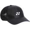 Yonex 40002 Tennis Hat, Mesh Cap, Men's, Black, Free size