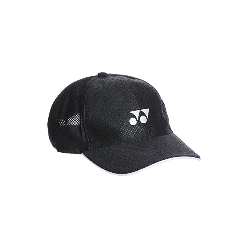 Yonex 40002 Tennis Hat, Mesh Cap, Men's, Black, Free size