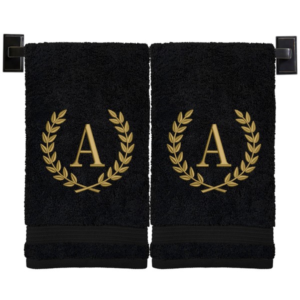 Monogrammed Hand Towels | Set of 2 | Genuine Turkish