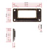 FUXXER® 10 x Apothecary Cabinet Label Window Antique Bronze Design