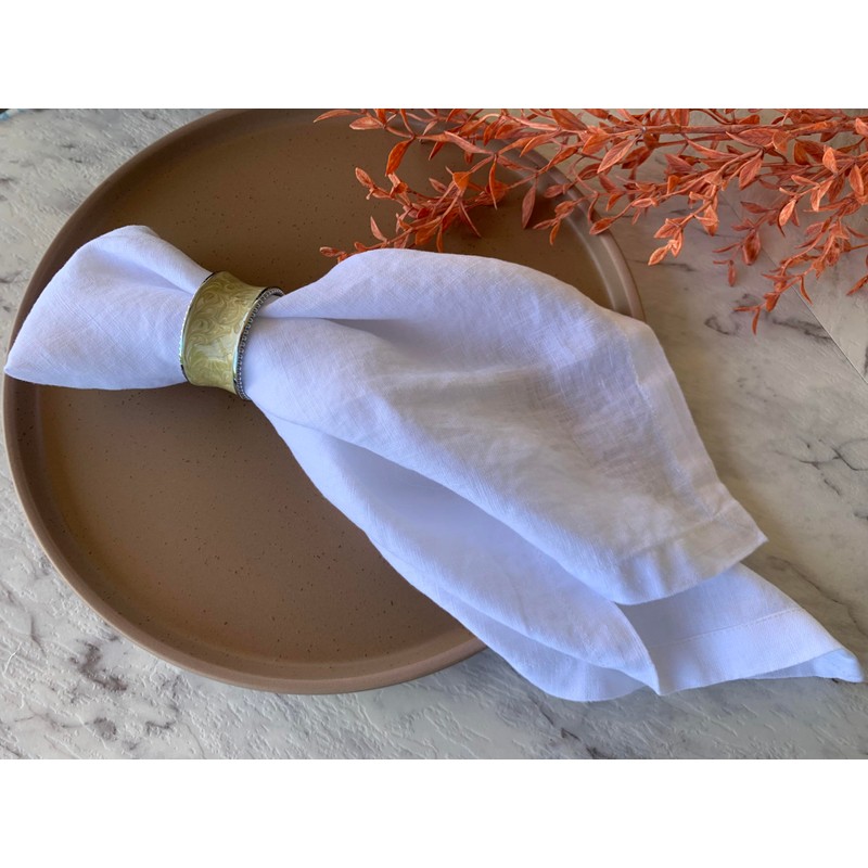 Eight Owls Linen Napkins – 100% Pure Stonewashed Linen Cloth