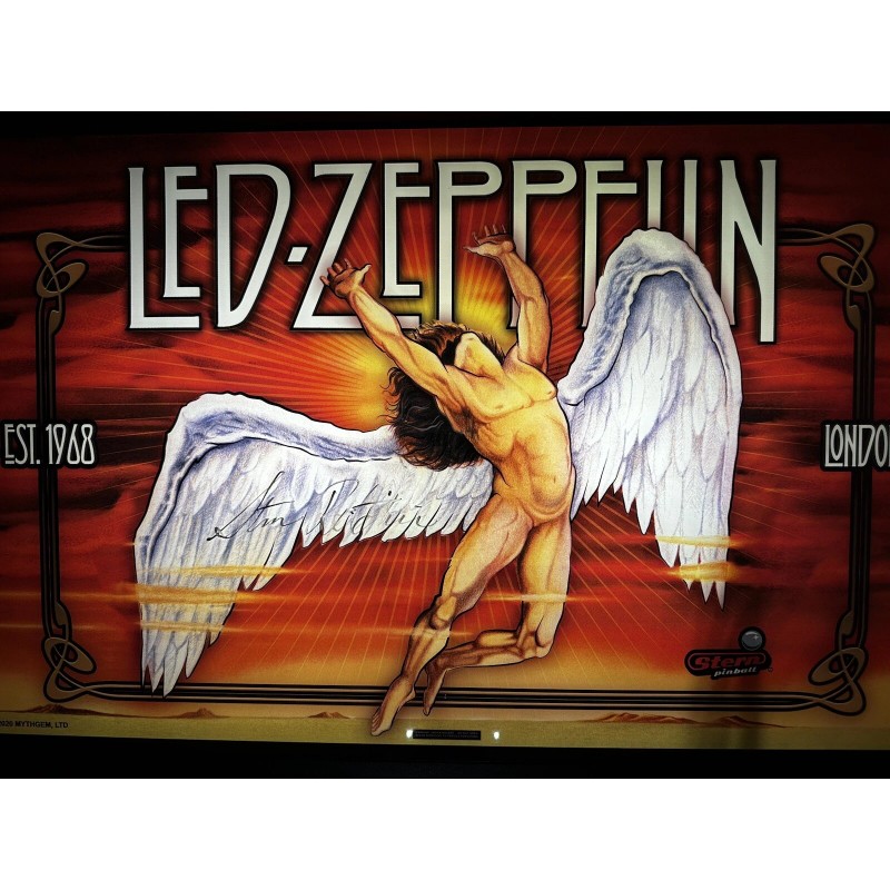 Stern LED ZEPPELIN Pinball Exploding Zeppelin Mod w/fire lights The