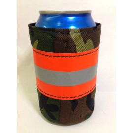 Camo Firefighter Bunker Gear Style Beer COOLER COOZIE COOLIE KOOZIE