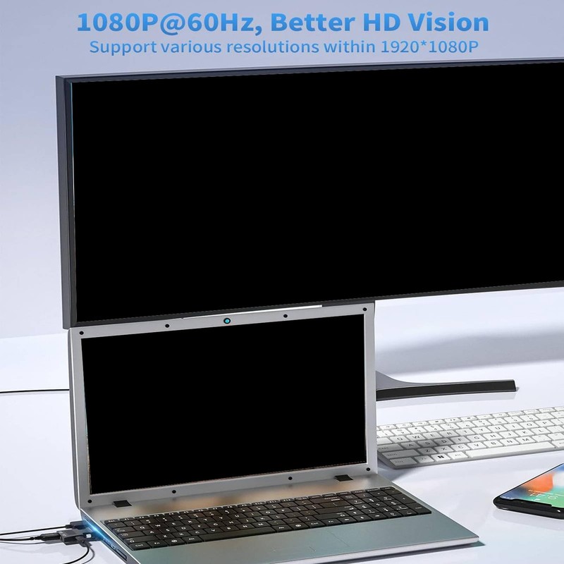VGA to HDMI Adapter Adapter, VGA Source to HDMI Display