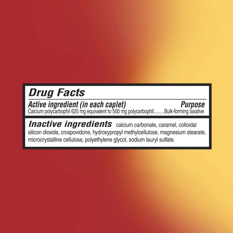 Equate Fiber Therapy Caplets, 625mg Calcium Polycarbophil, 140 Count