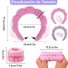 6 diademas skincare OVQZAW con muñequeras absorbentes de alta elasticidad