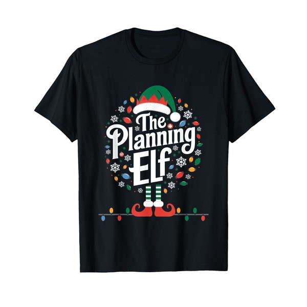 Planning Elf Matching Elf Shirts Christmas Pajama Elf Party T-Shirt