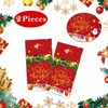 PHOGARY 2 Pcs Feliz Navidad Tablecloths Christmas Tablecloth, Santa Claus