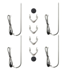 New Meat Probe for Masterbuilt Gravity Series 560 800 1050 XL Digital Charcoal Grill and Smoker, High Accuracy Fast Reading Stainless Steel Digital Display Battery Powered 7 Inch