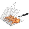 Fish Grilling Folding Portable Stainless Steel BBQ Grill Basket for