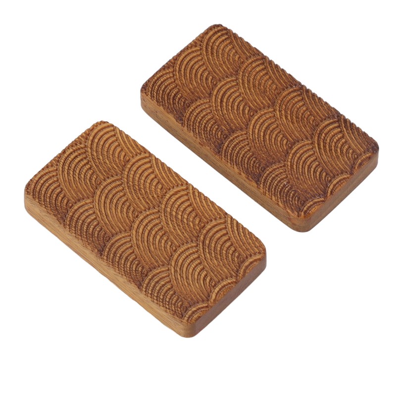 Fidget Slider Green Sandalwood Water Ripples Designed Magnetic Push Slider