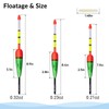 QualyQualy 4 x Eva Foam Lighted Fishing Bobbers + 8