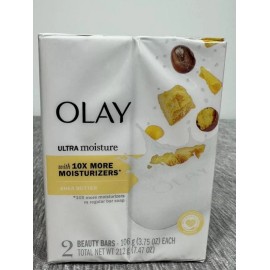 Olay Ultra Moisture Shea Butter Beauty Bar 3.17 oz (2 Bars) Ultra Moisture New