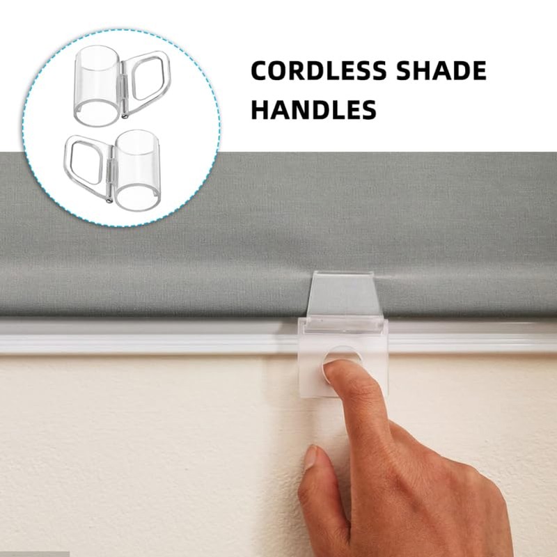 HIAKDOFT 2PCS Hook Handle Cordless Blind Pull Grips Cordless Roller