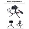 Extendable Mini Camera Tripod, Aluminum Alloy Tabletop Tripod with 1/4