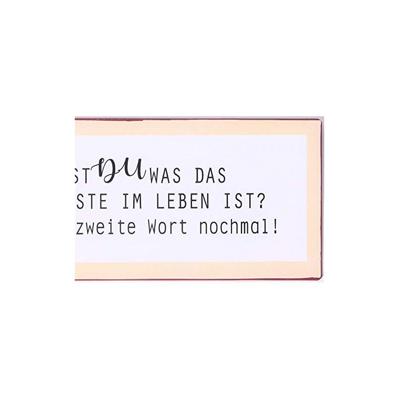 Sign - Weisst du was das wichtigste…