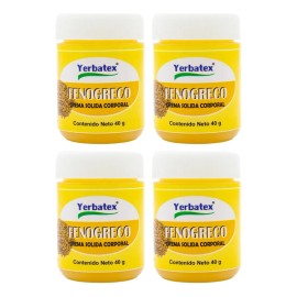 Pack 4 Pomadas De Fenogreco Frasco De 40g Hierbas