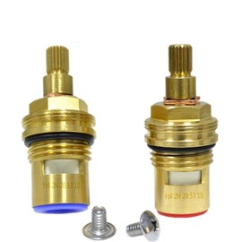 SmartDIY Damixa 1/2 Inch Ceramic Quarter Turn Top Valve Brass Valve