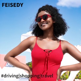 FEISEDY Sunglasses Women Men Polarized, Small 70s Aviator Frame, Retro Vintage Sun Glasses B2373