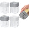 4pcs Spice Jars, DSIOHFEI 4 in 1 Salt and Pepper