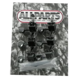 All Parts TK 0880-003 Gotoh Vintage 6 In Line Black Tuners