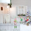 Christmas Elf Garden Stake Christmas Metal Gnome Yard Stake Wrought