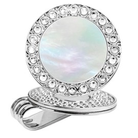 E TRUEE Golf Ball Marker Hat Clip with Pearl Crystal Ball Marker, Golf Accessories, Golf Gifts, Golf Ball Markers for Women