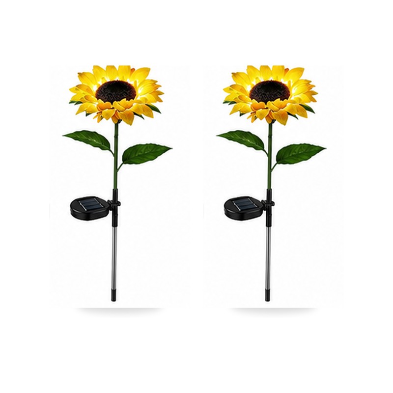 Solar Flower Lights for Garden Decor – Waterproof LED Rose