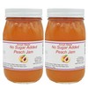 Amish Peach Jam - No Sugar Added - Two 16