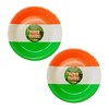 Lizzy 6Pcs St. Patrick's Day Tricolour Paper Plates 9 inch