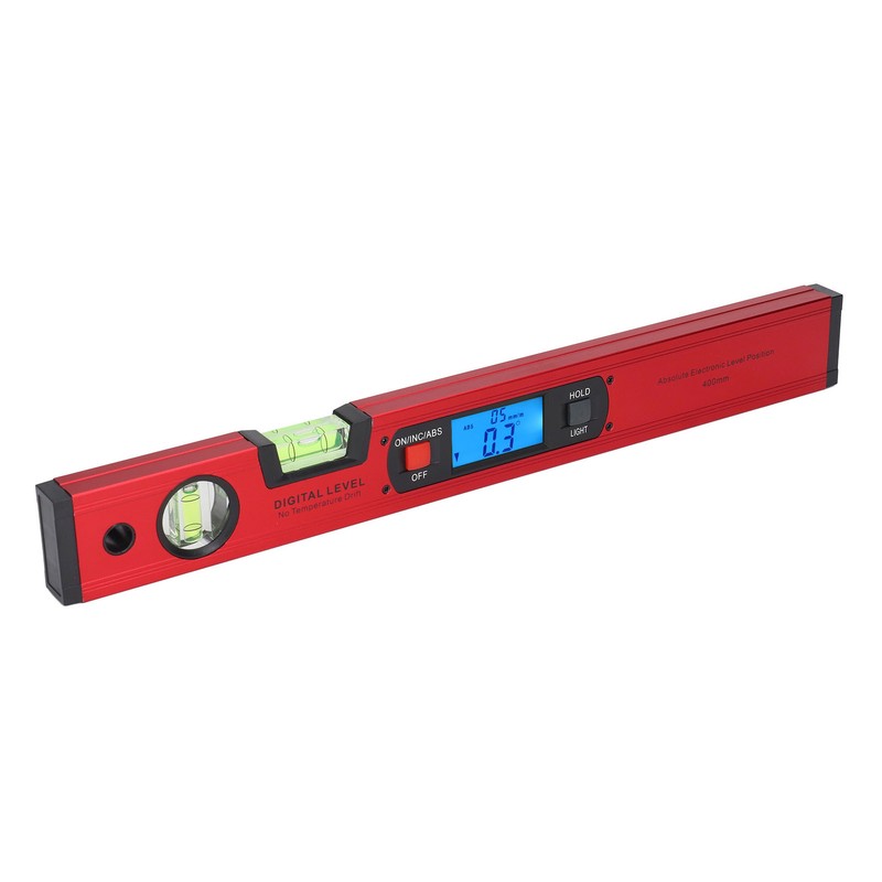400mm Digital Level Ruler Electronic LCD Display Aluminium Alloy Magnetic