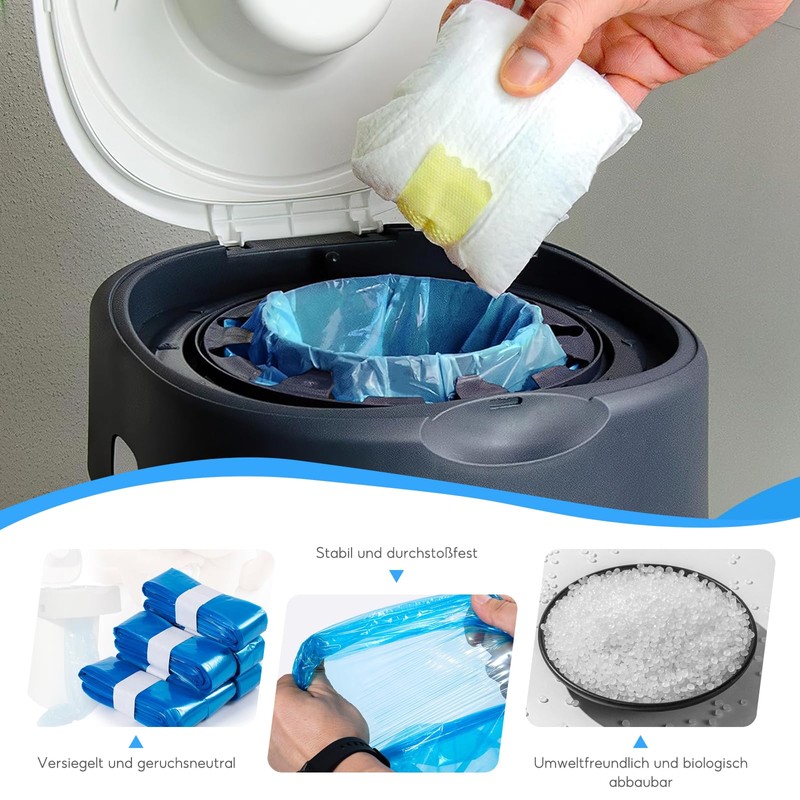 Refill Cassettes, Pack of 6 Nappy Bin Refill Cassettes, 4.5