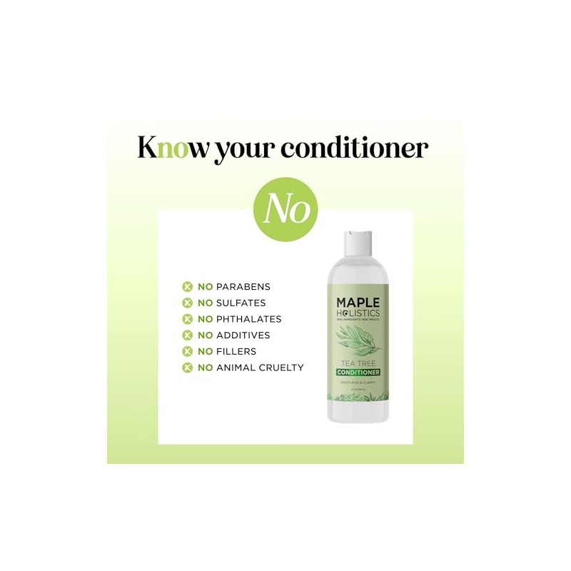 Maple Holistics Tea Tree Oil Conditioner + Color Safe Dandruff