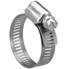 All Stainless Steel Hose Clamp, 1/2" Bandwidth, Pack of 10 Pieces (Size #8, 1/2" ~ 1")