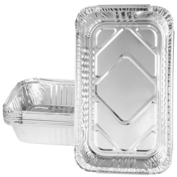 BBQ Future Aluminum Foil Grill Drip Pans Disposable Liners Heavy-Duty Grease Catcher for Char-Broil 2425514W12 Big Easy Grease Tray - 10 Pack