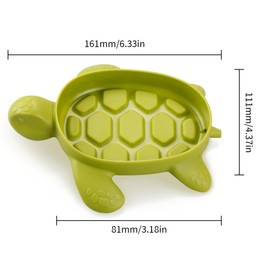 Luckious PP Plastic Cute Turtle Soap Dish - Adorable Bathroom Accessory for Shower Bathroom Bathtub Kitchen
