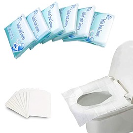 MAIYADUO MAIYADUO 60PCS Disposable Toilet Seat Covers, Flushable Toilet Seat Covers for Kids Adults Pregnant Women, Disposable Toilet Seat Cover for Travel, Use in Public Toilets