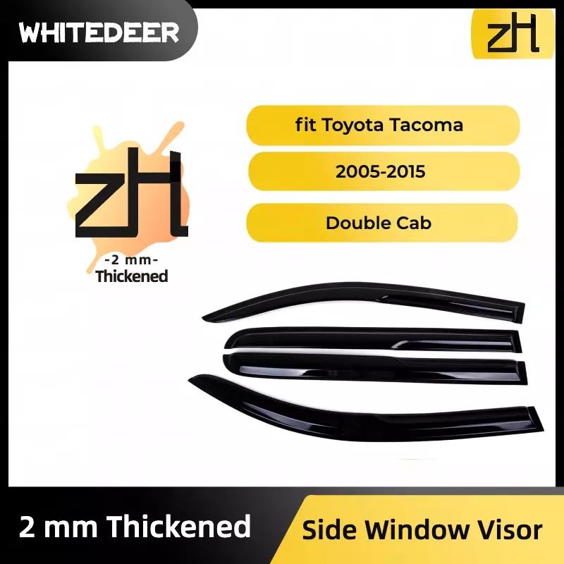 zh Fits 2005-2015 Toyota Tacoma Double Cab Window Visor Sun