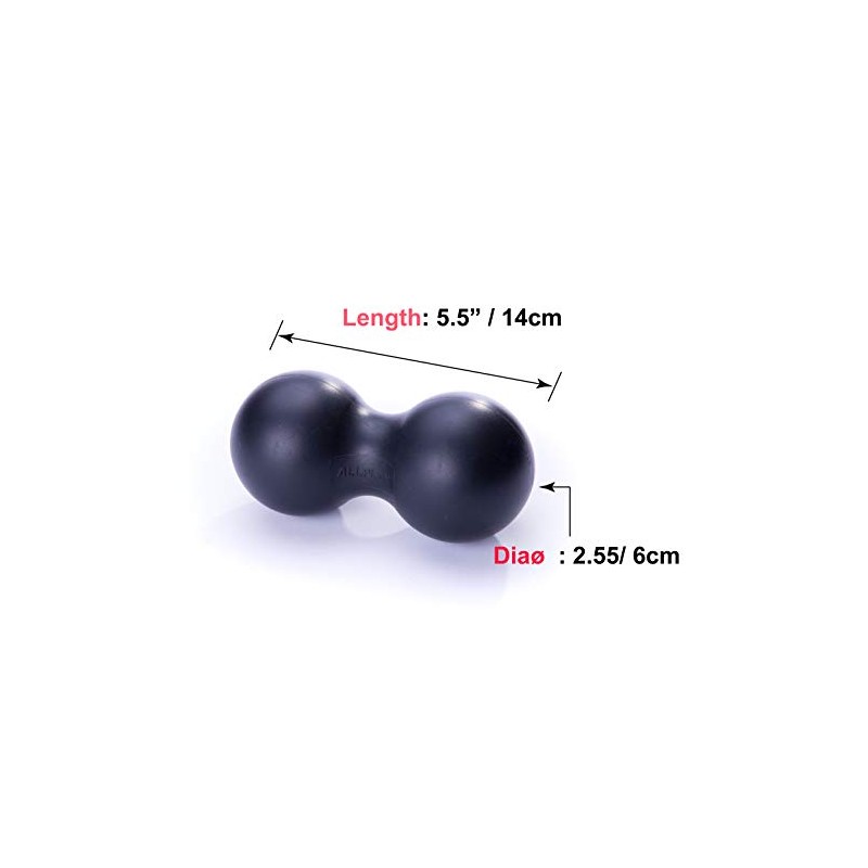 Double Lacrosse Ball, Peanut Shape Self Massage Roller for Myofascial