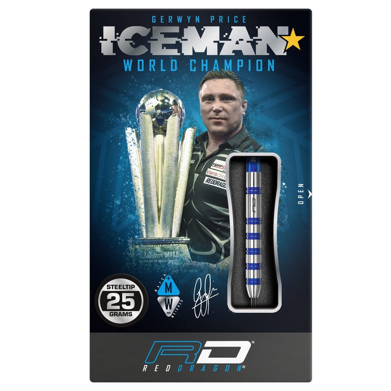 RED DRAGON Gerwyn Price Iceman Challenger 25 Gram Professional Tungsten