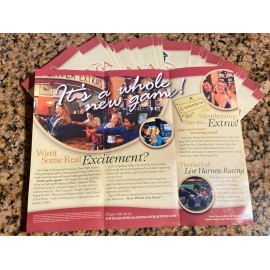 Saratoga Gaming And Raceway Brochure ~ 2004 Pamphlet Rare Harness Horse Race QTY