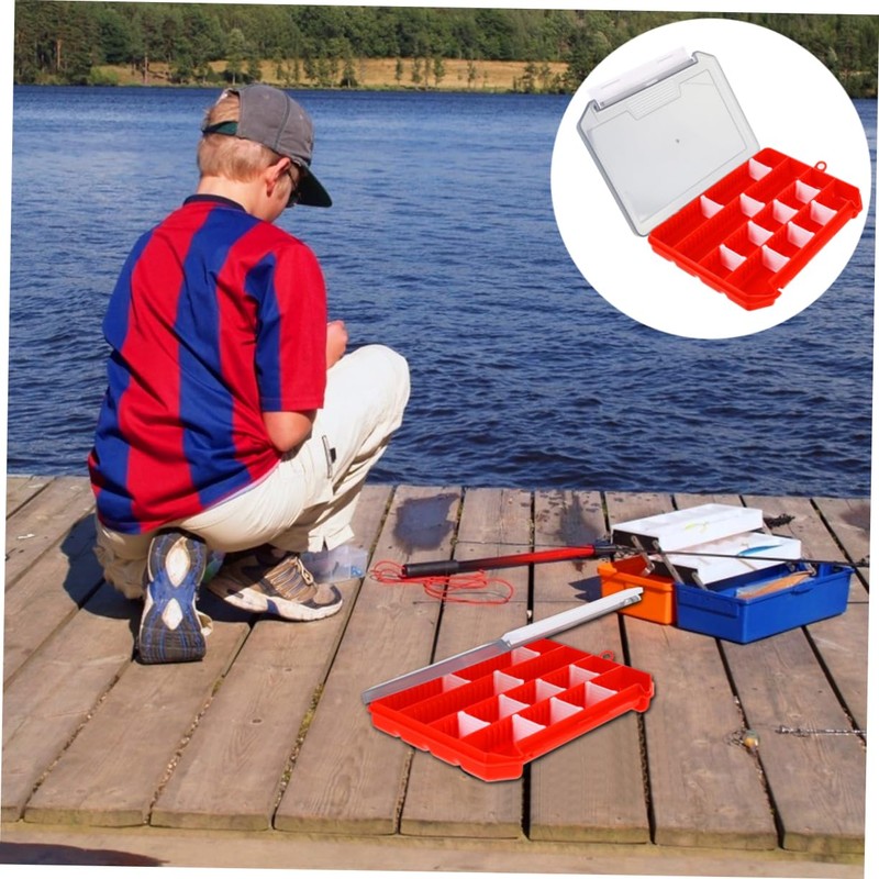 SUPVOX Portable Bait Storage Box Fishing Tackle Case Pp Material